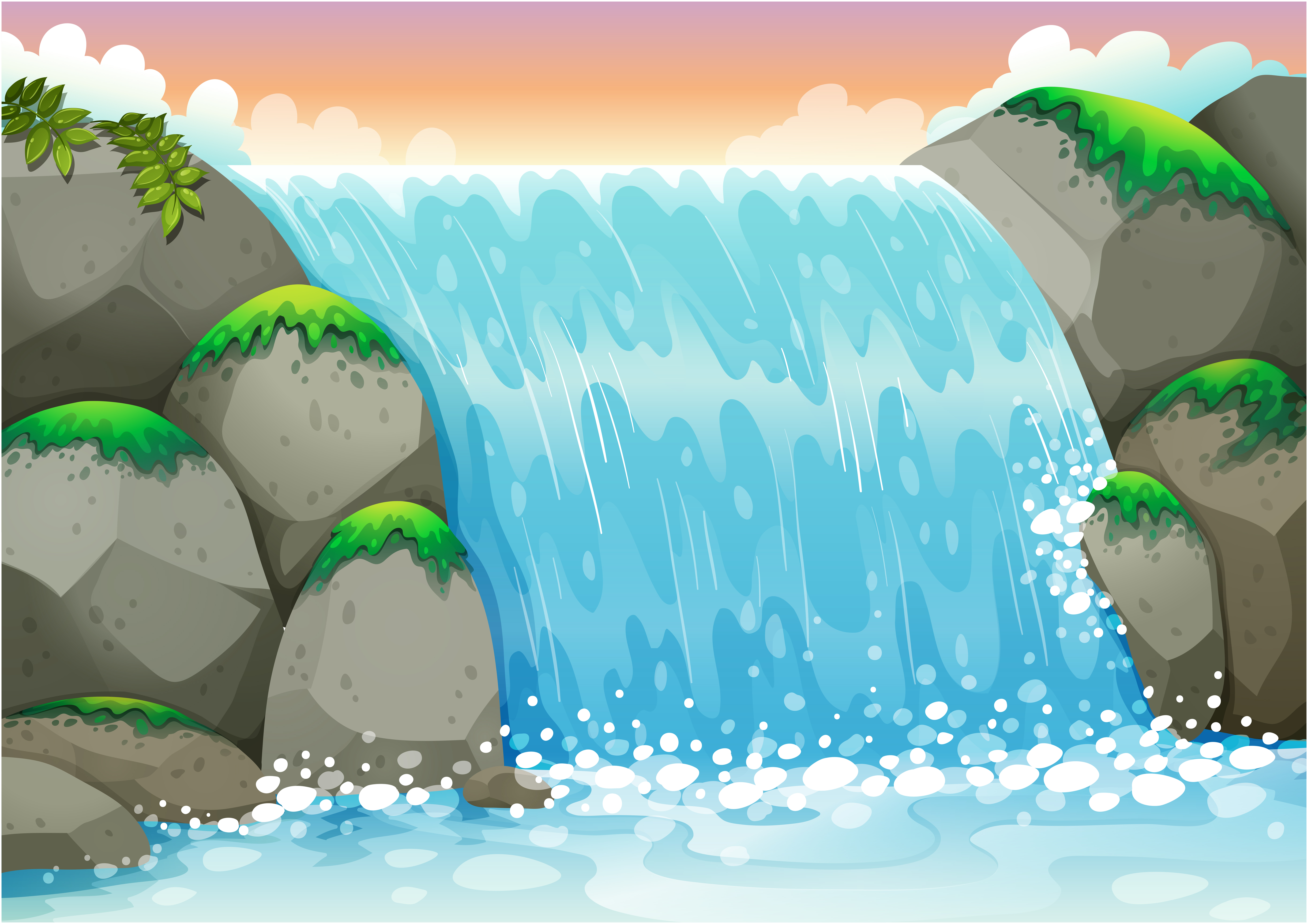 Wasserfall - Download Kostenlos Vector, Clipart Graphics