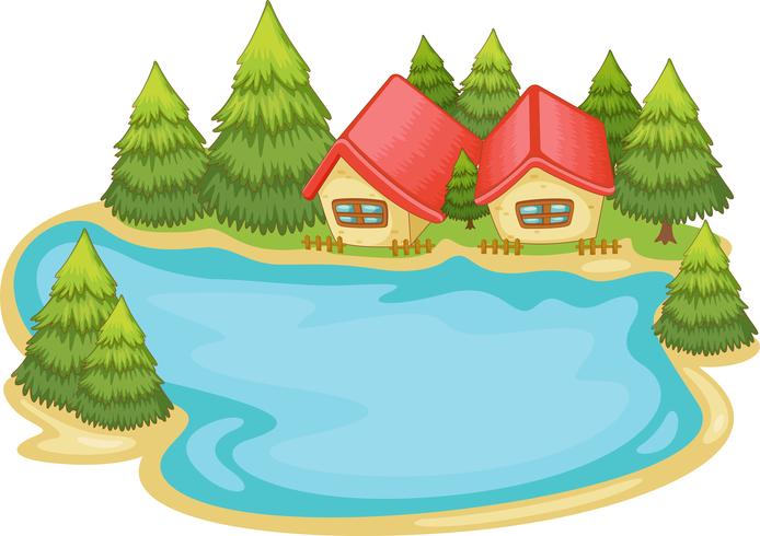 Nature cabins vector