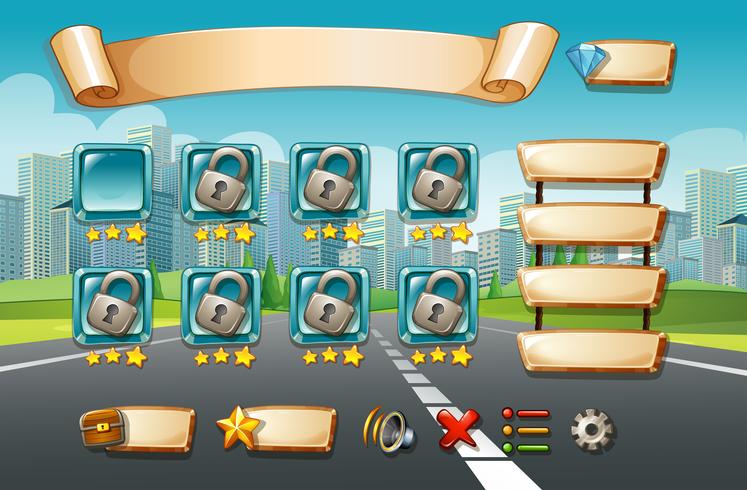 Game template vector