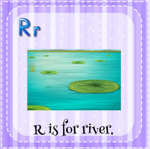 Letter R vector