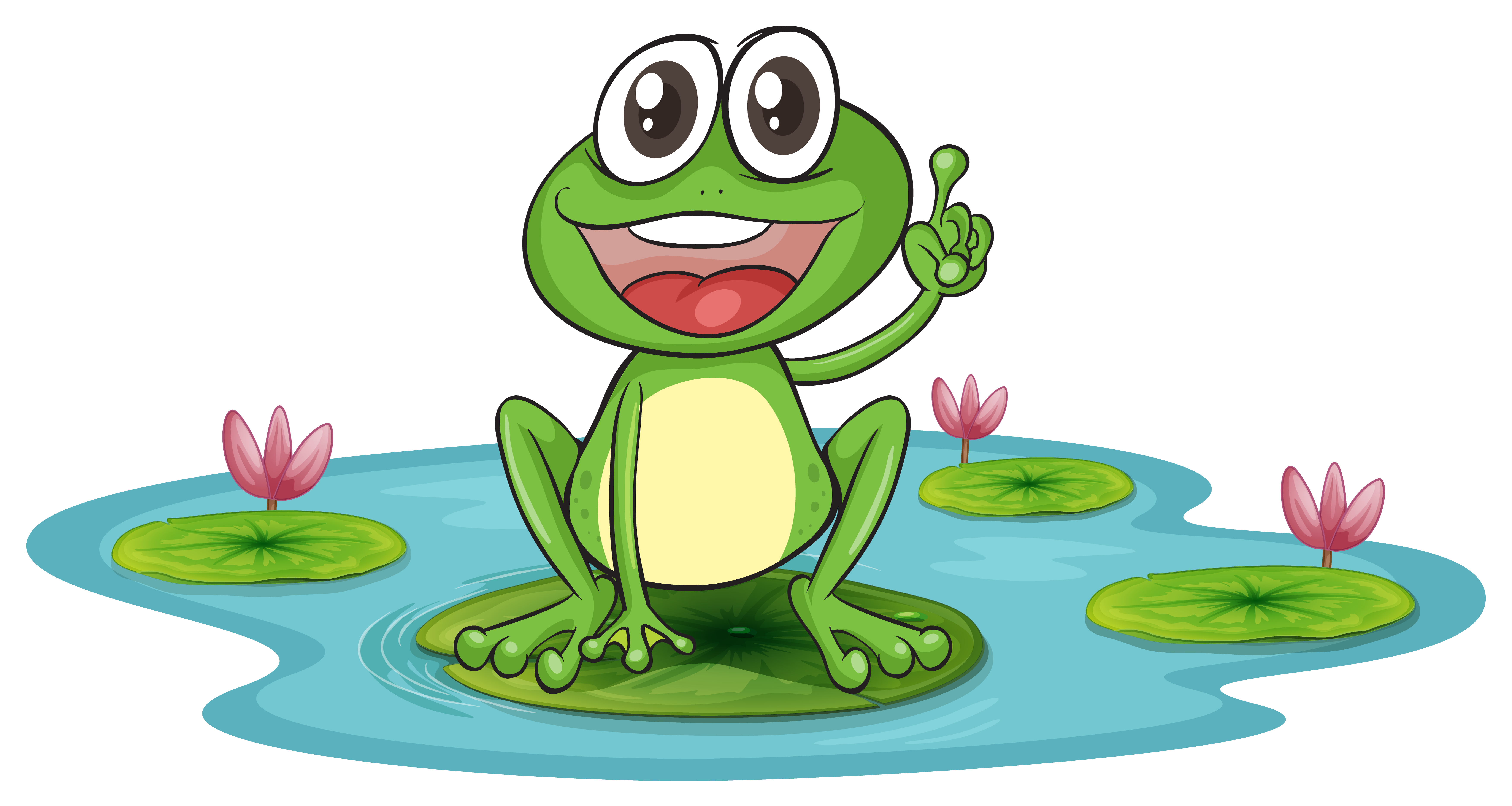 a frog and a water 521701 Vector Art at Vecteezy