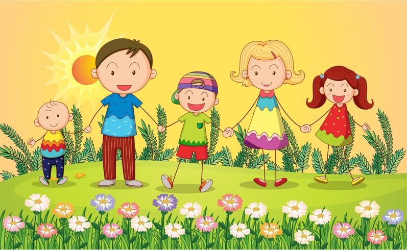 Smiling kids vector