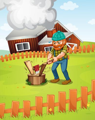 Lumberjack vector