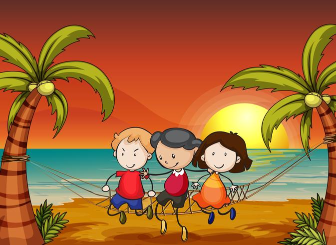 los niños vector