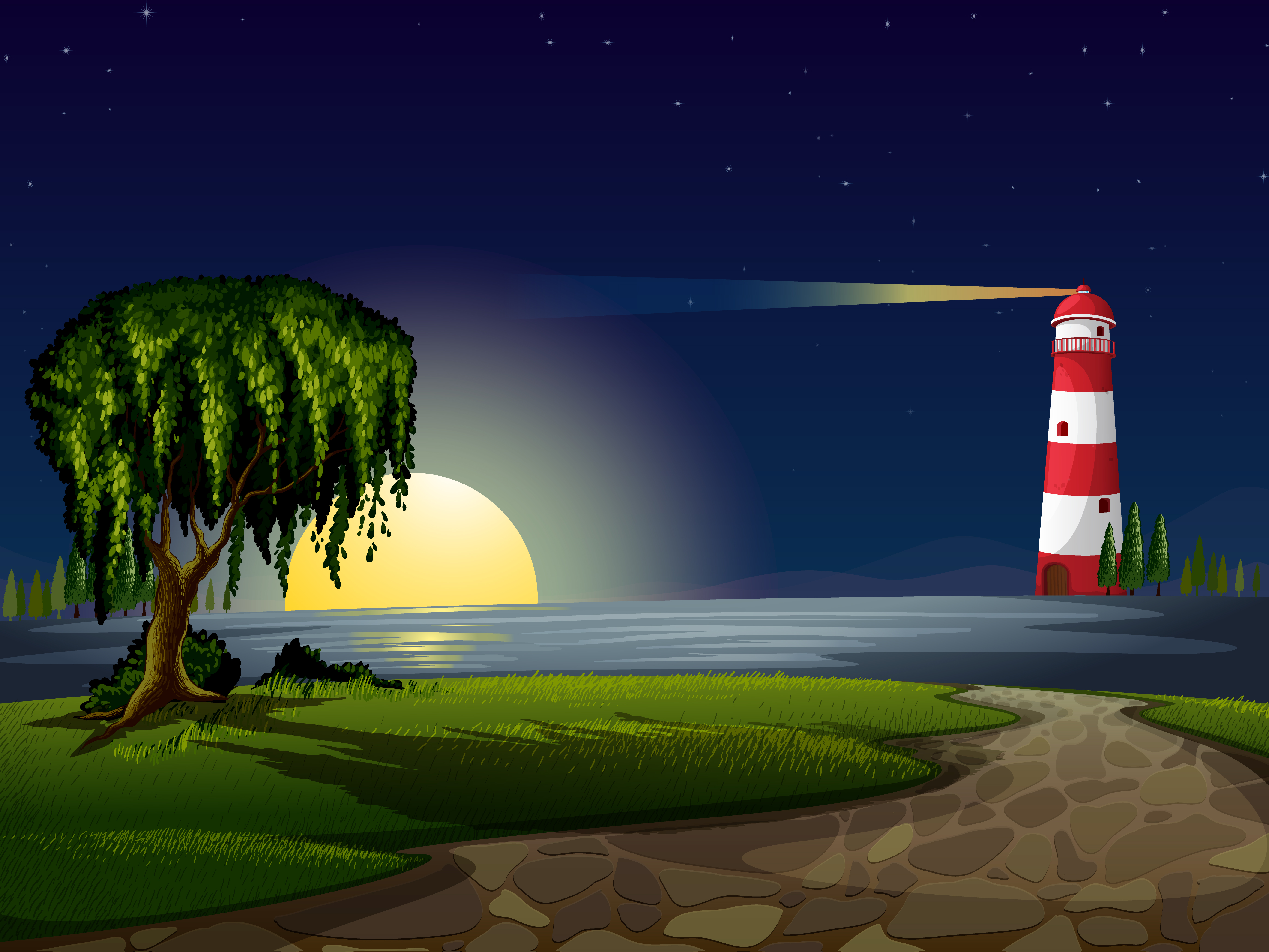 a light house 522334 Vector Art at Vecteezy