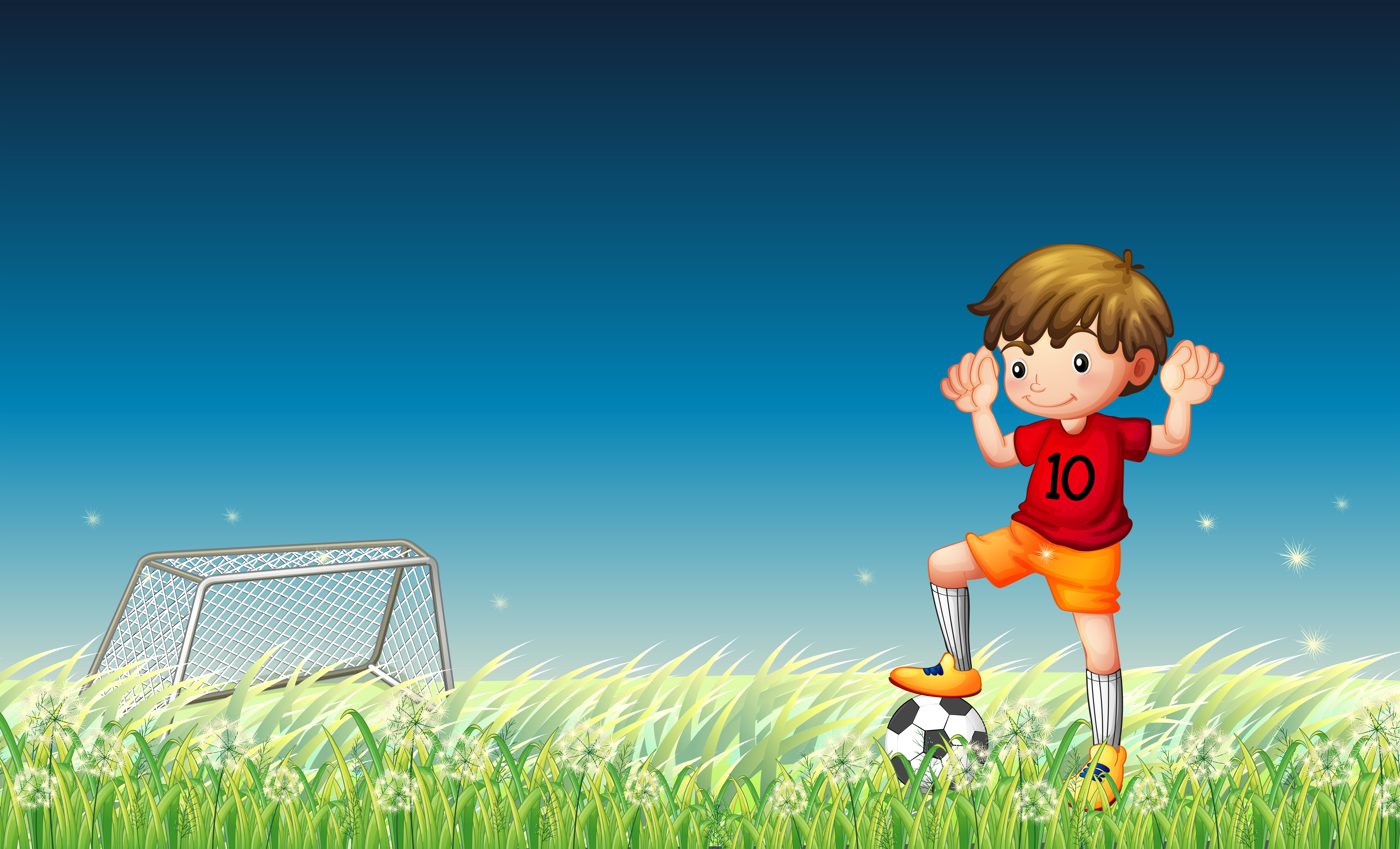 Download A boy playing soccer - Download Free Vectors, Clipart ...