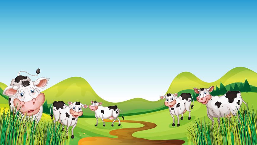 Group of cows 522569 Vector Art at Vecteezy