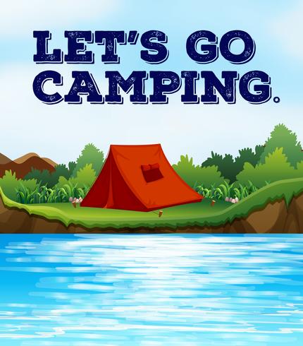 Camping vector