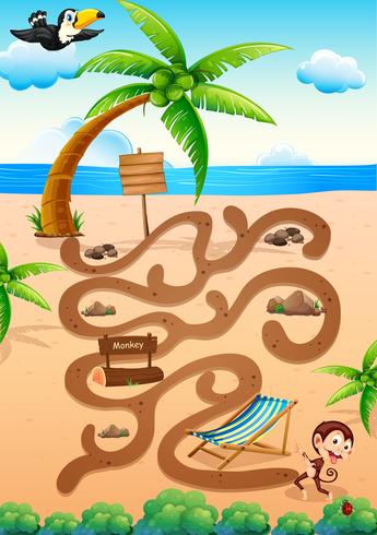 Maze game vector