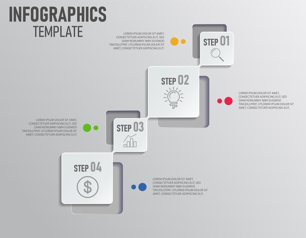 Black and white Infographics of business presentation vector