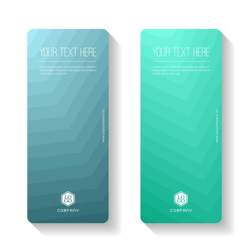 Colorful Gradient Abstract business banner template, vertical banner cards set. vector