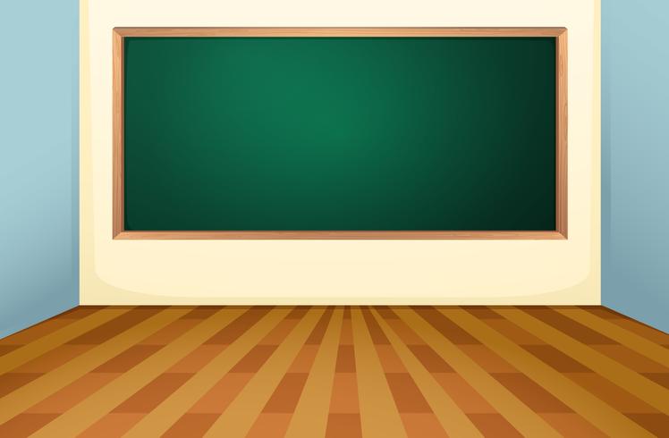 Classroom and board vector