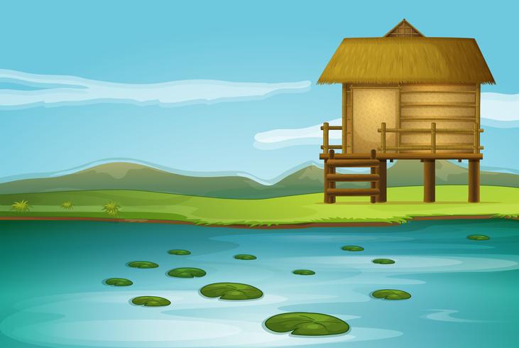 A cottage 522881 Vector Art at Vecteezy