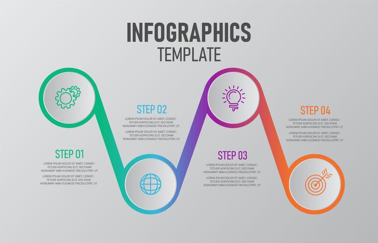 Infographic template for business. vector