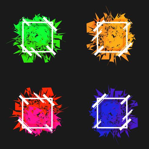 Vector Abstract Shape Banner Frame Collection Download Free