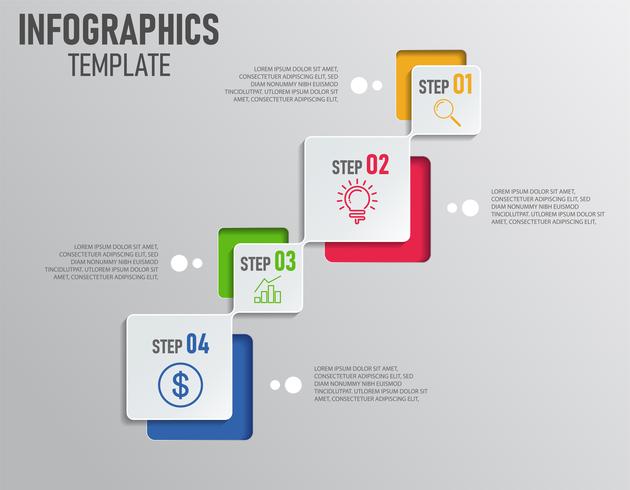 Infographics of business presentation vector