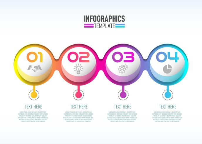 Vector modern Infographic 3d label, template design. Business concept, Infograph with number 4 options.