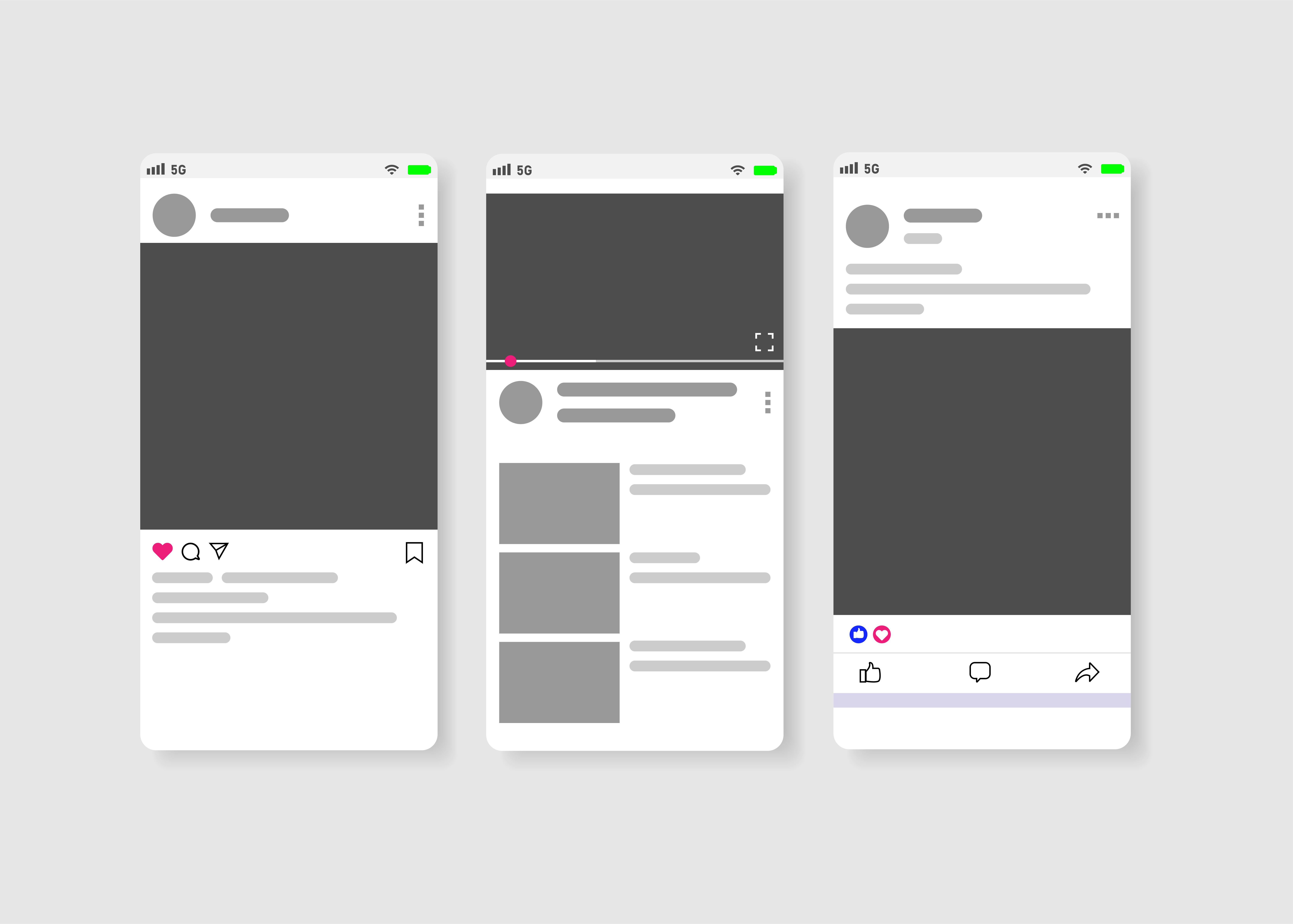 Download Modern Social Media new feed, post and home page mockup on ...