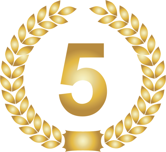 5th Place Badge Medal 523320 Vector Art at Vecteezy