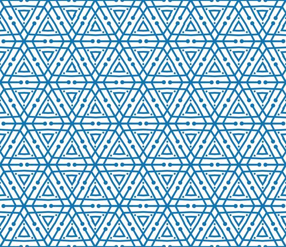 Snowflake tile pattern Winter holiday ornament Geometric texture vector