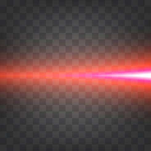 Light effect horizontal vector