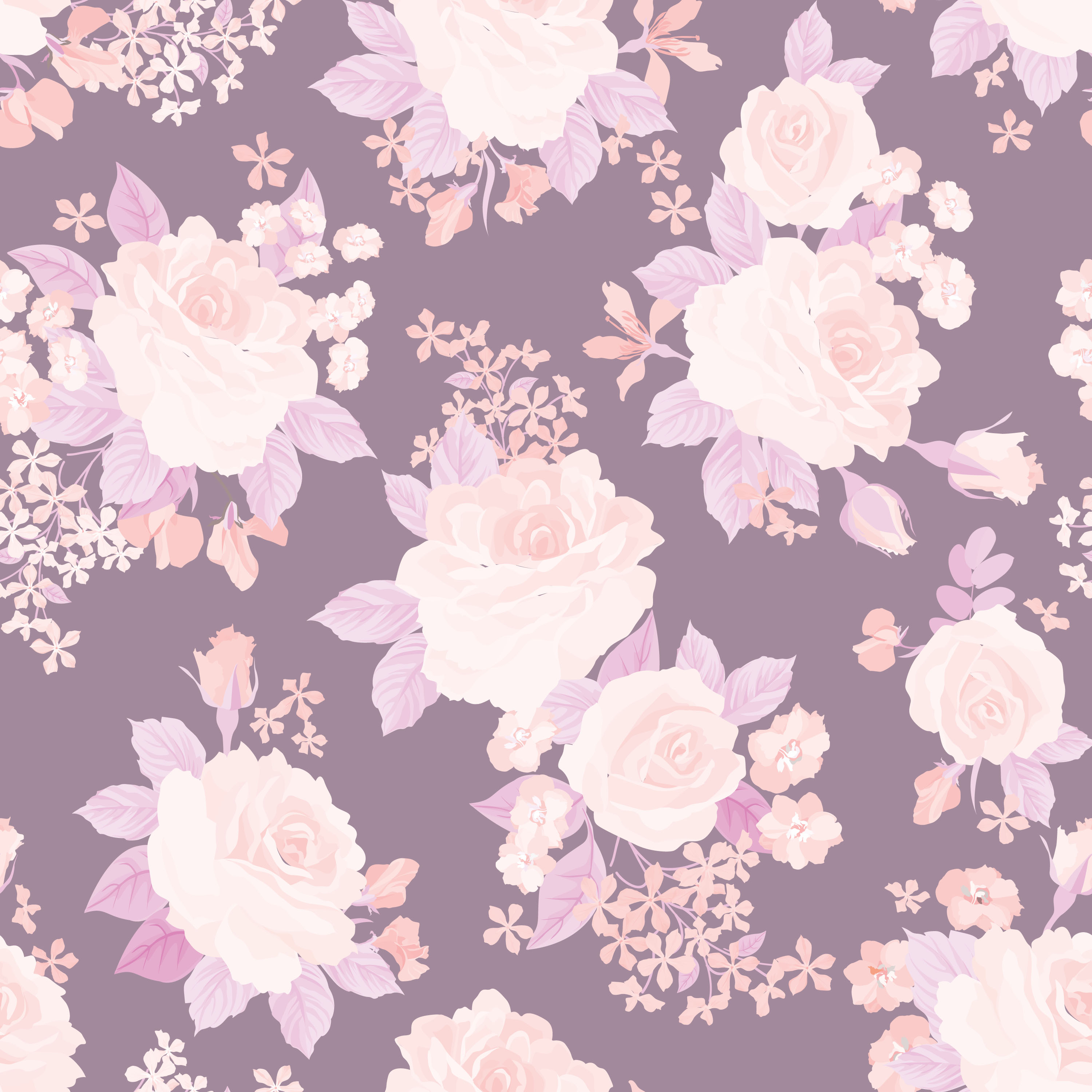 Download Floral seamless pattern. Flower background. Garden texture - Download Free Vectors, Clipart ...