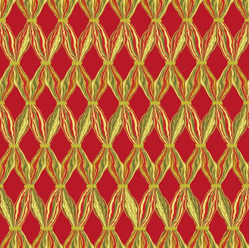 Abstract wavy line tile pattern. Wool fabric geometric ornament vector