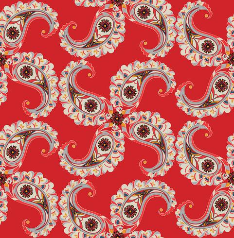 Floral seamless background. Oriental ornament. Flower pattern. vector