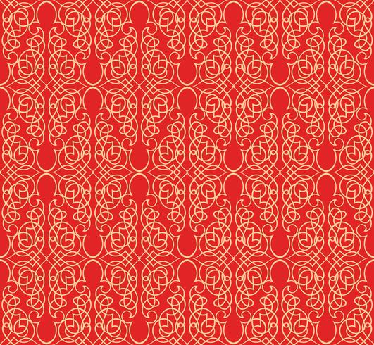 Swirl floral pattern. Abstract ornament. Brocade seamless background vector