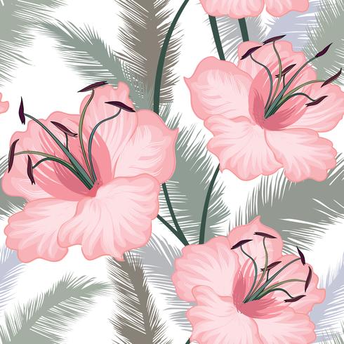 Floral seamless pattern. Flower background. Flourish garden vector