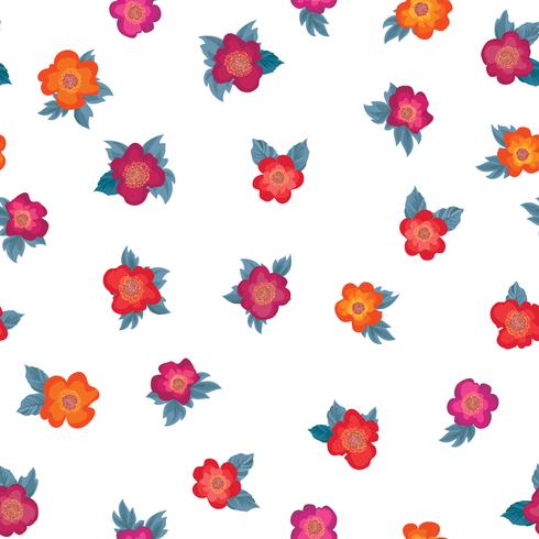 Floral seamless pattern. Flower background. Garden ornament vector