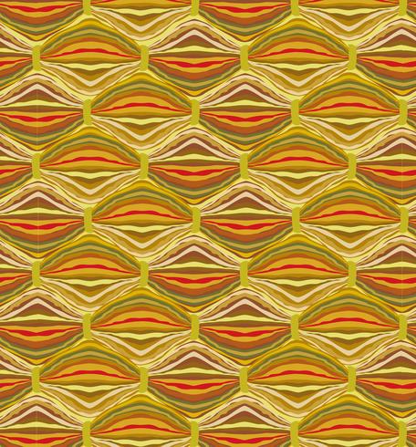 Abstract wavy line tile pattern. Wool fabric geometric ornament vector