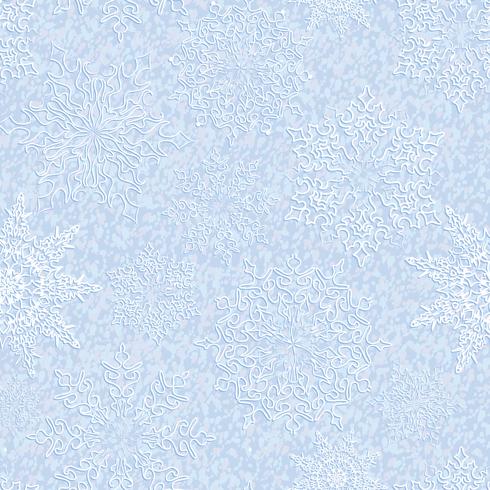 Snow seamless pattern Christmas Winter holiday background vector