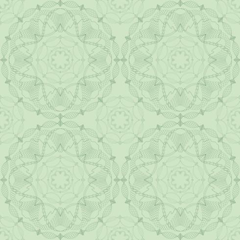 Ornamento geométrico floral abstracto. Patrón de línea inconsútil vector