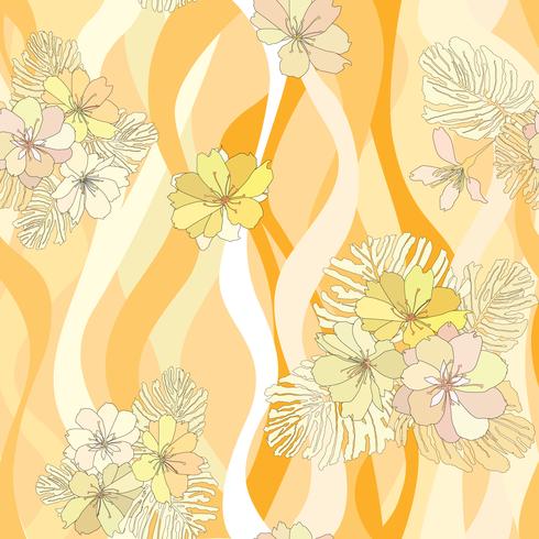 Floral seamless pattern. Flower background. Flourish garden texture vector