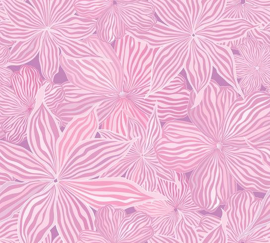 Patrón floral. Flor de fondo sin fisuras. Floreciente jardín ornamental. vector