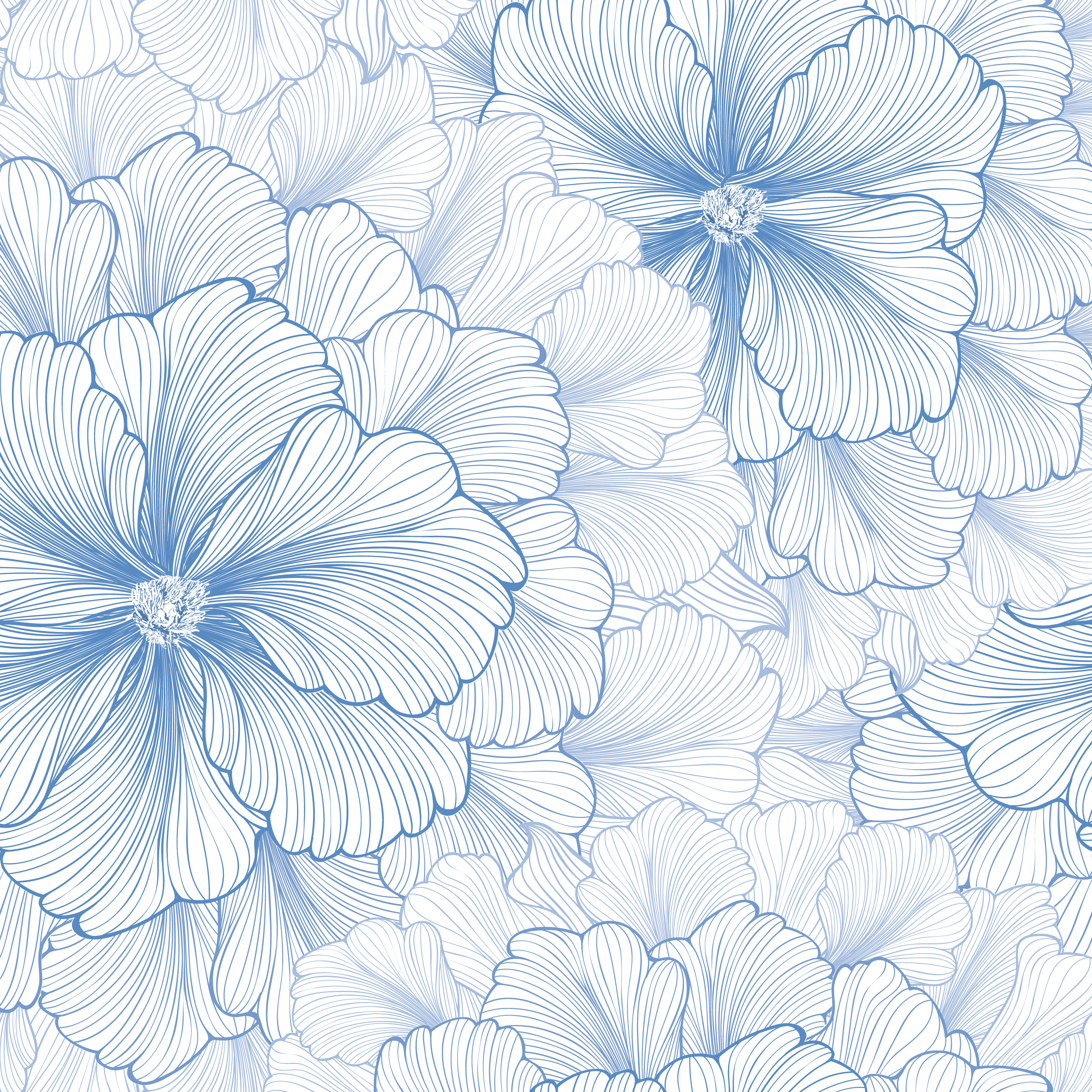Download Floral background. Flower pattern. Flourish seamless texture 523942 - Download Free Vectors ...