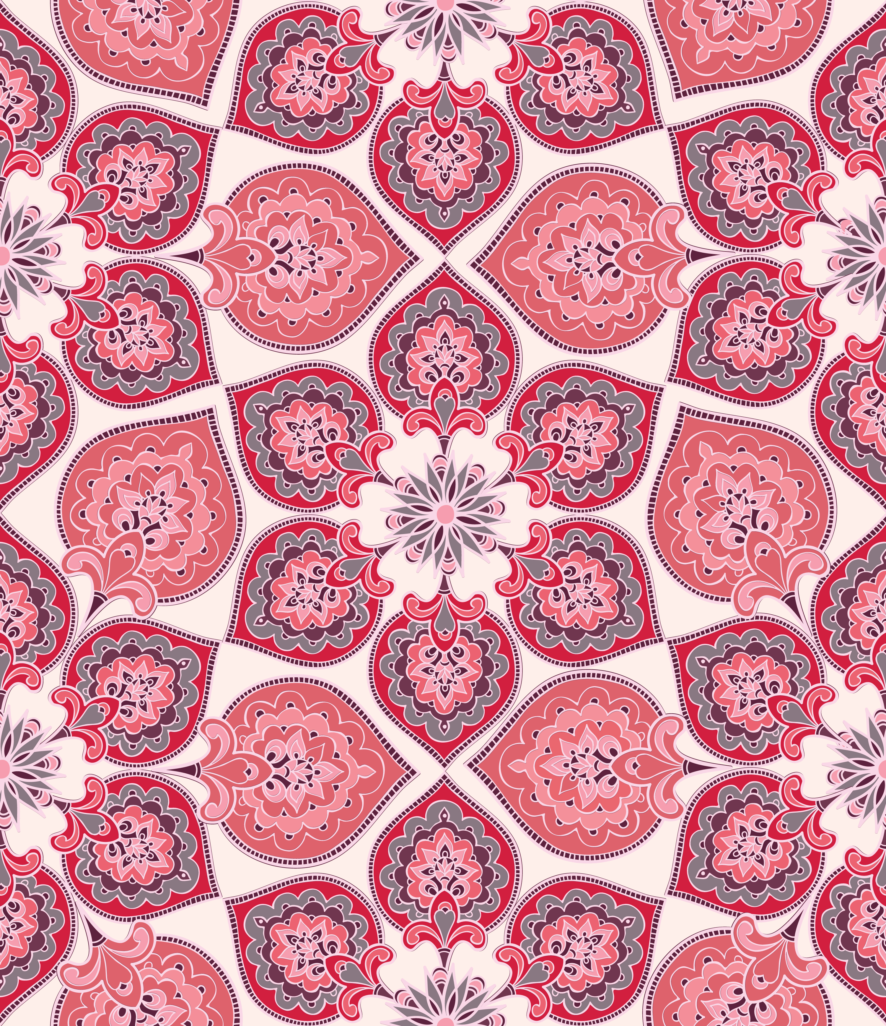 Floral seamless background. Oriental ornament. Flower pattern. 523950