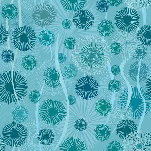 Patrón de algas. Ornamento de la naturaleza bajo el agua. Papel tapiz de algas marinas. vector