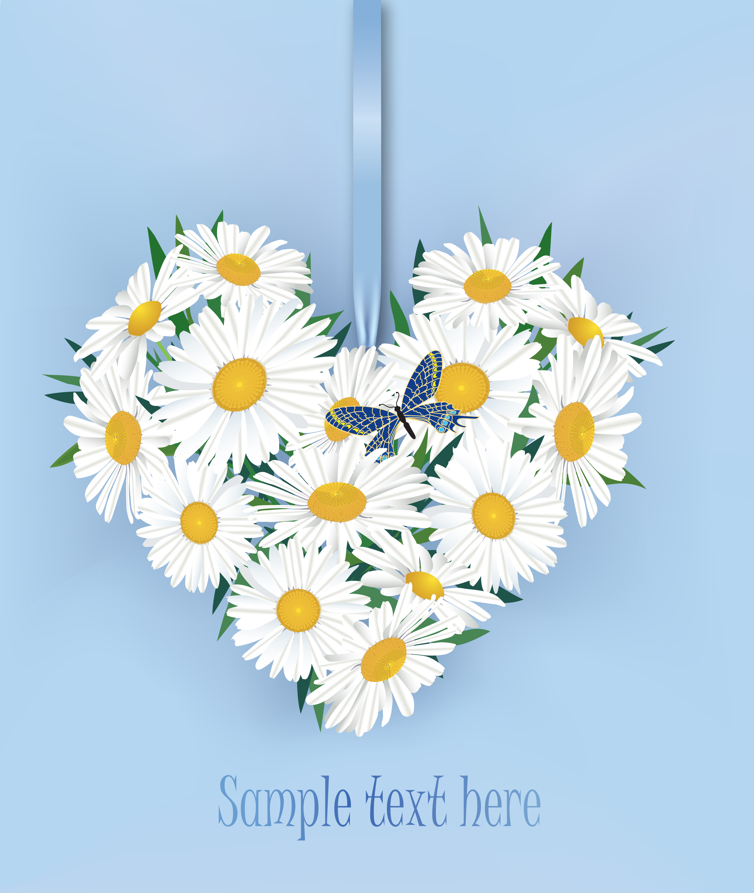 flower bouquet floral heart frame flourish summer