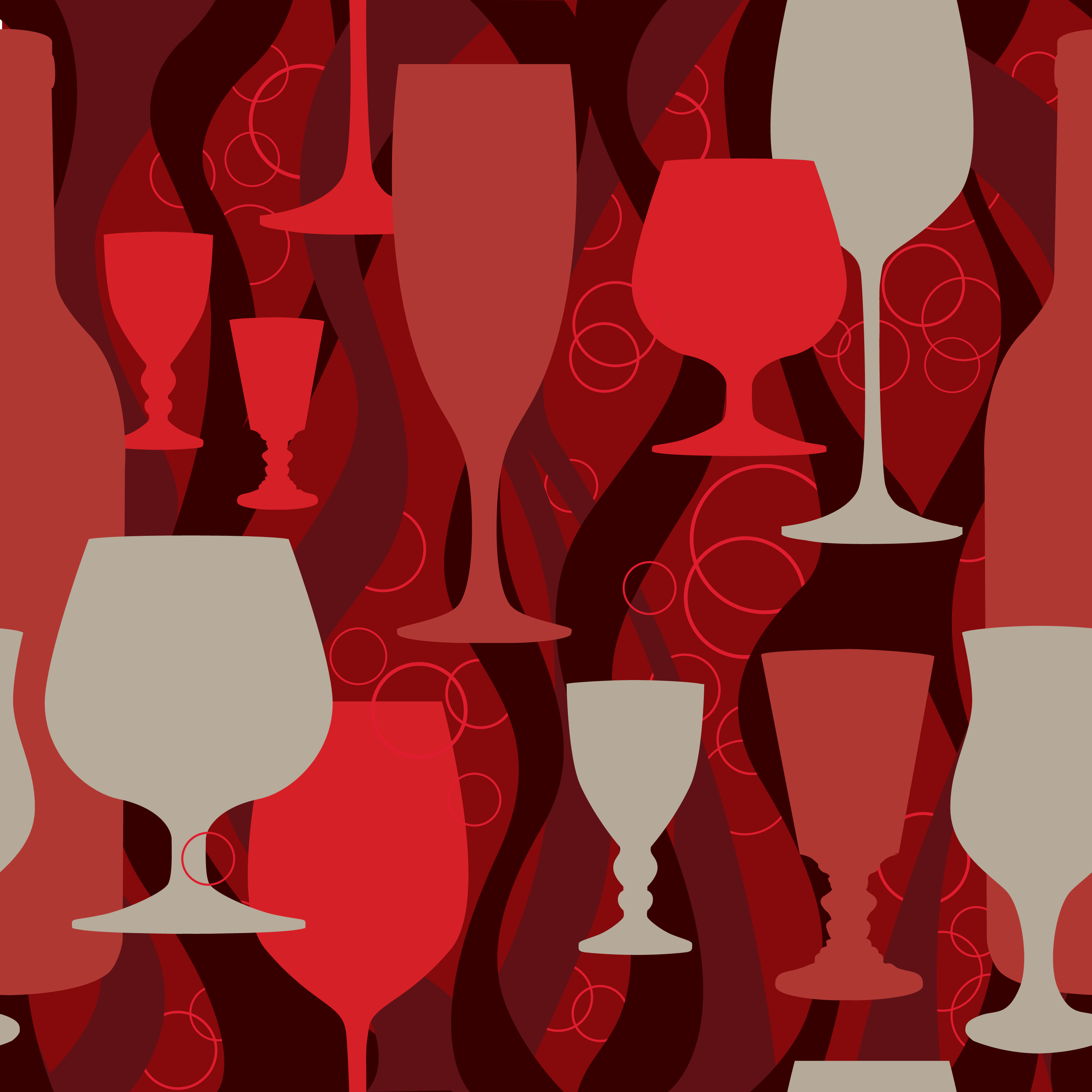 Wineglass seamless pattern. Cocktail party background. Bar decor 523977  Vector Art at Vecteezy