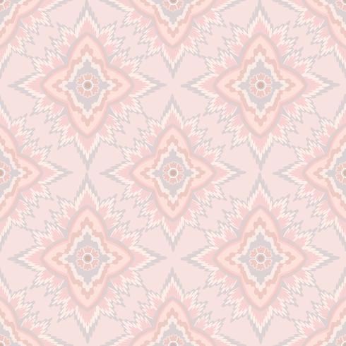 Seamless flower pattern Abstract floral ornament. Oriental fabric texture vector