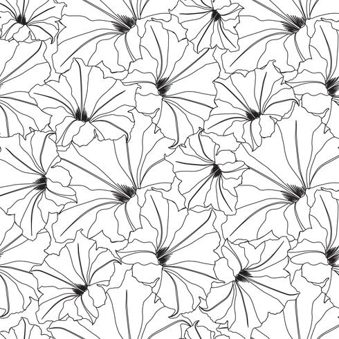 Floral seamless pattern. Flower background. Flourish garden texture vector