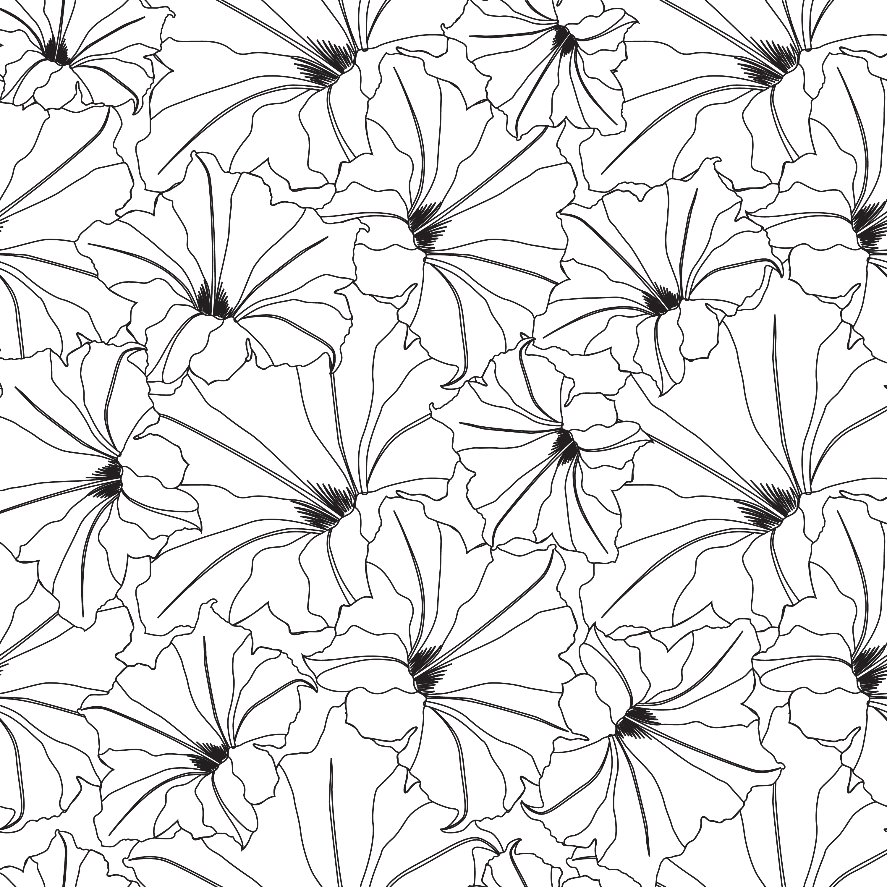 Download Floral seamless pattern. Flower background. Flourish ...