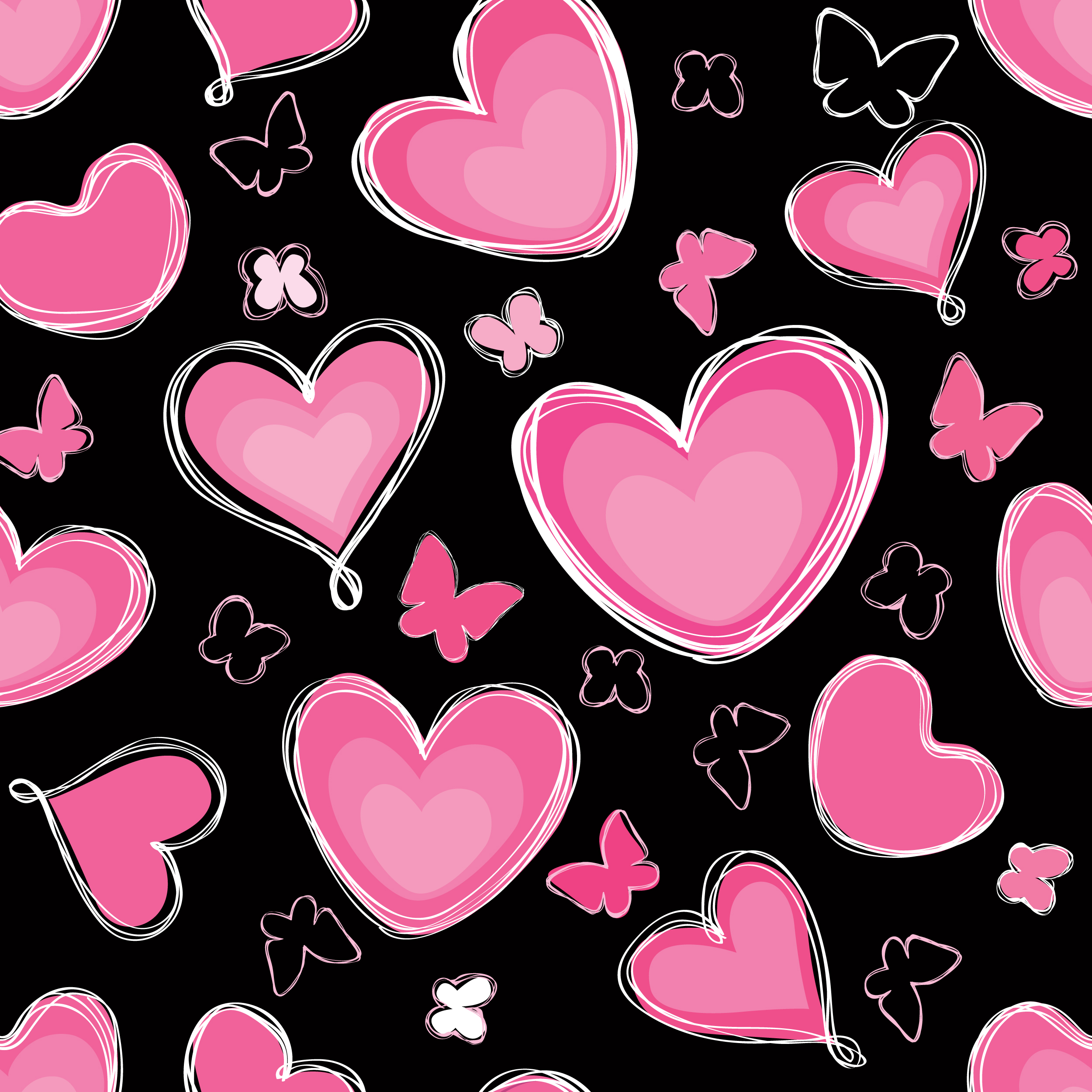 Heart Love Pattern Style