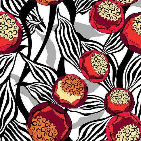 Floral seamless pattern. Flower background. Ornamental texture vector