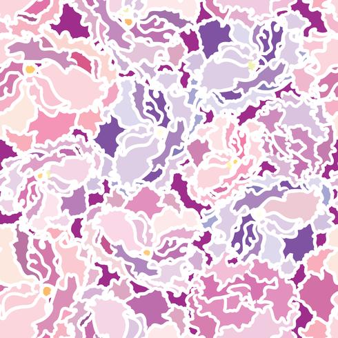 Abstract floral dot Flower petal seamless pattern Swirl floral texture vector