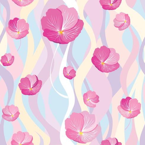 Floral seamless pattern. Flower background. Flourish garden texture vector