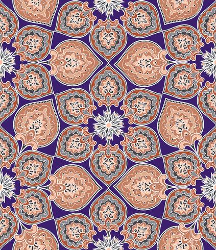 Floral seamless background. Oriental ornament. Flower pattern. vector