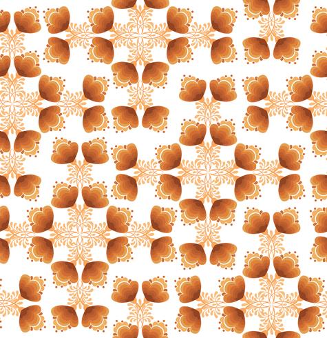 Swirl floral seamless pattern. Ornamental background in russian style. vector